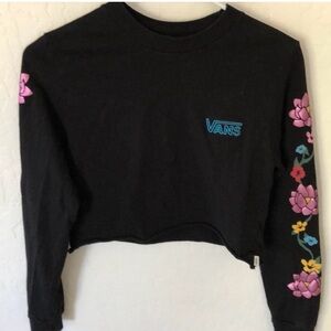 Vans cropped long sleeve tee